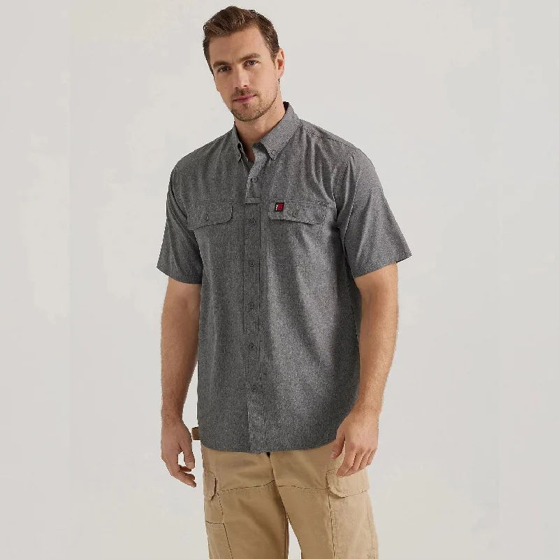 Men's Big and Tall Shirts for Added ComfortWrangler® RIGGS® Men's Lightweight Moisture-Wicking Short Sleeve Work Shirt
