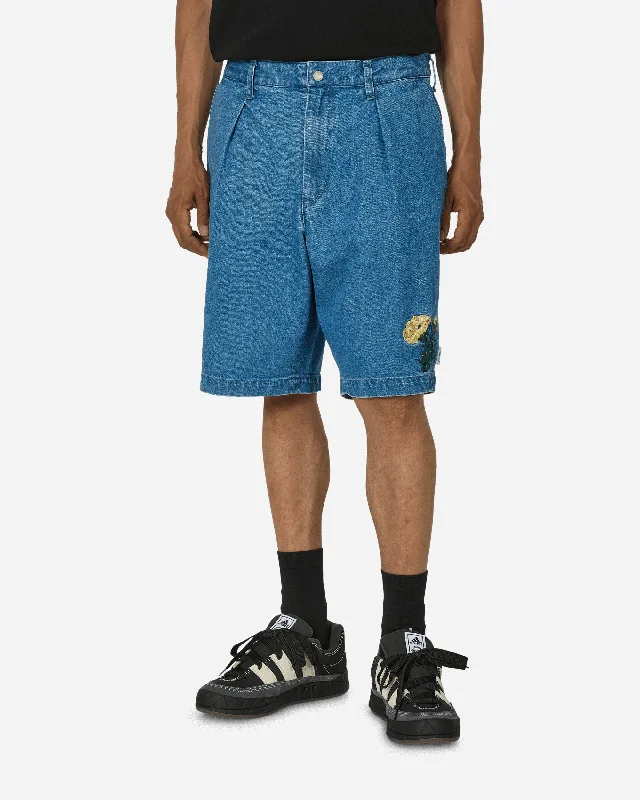 Men's Pants with Zippered PocketsWRKS2002 Shorts Indigo
