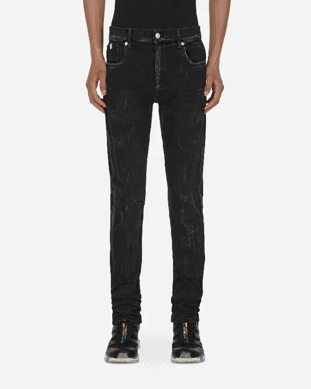 Comfort-Fit Men's JeansSuper Skinny Treated Jeans Black