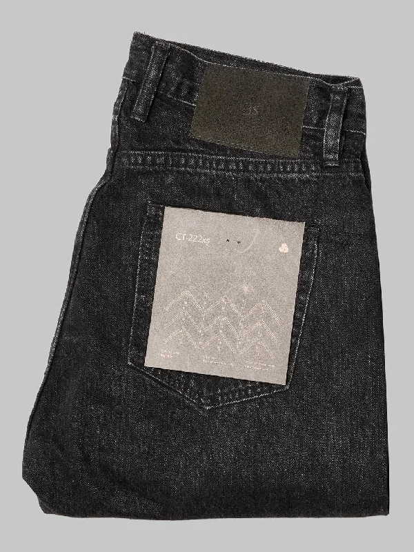 Elegant Straight-Leg Men's Jeans3sixteen CT-222xs Stonewashed Double Black Classic Tapered Jeans