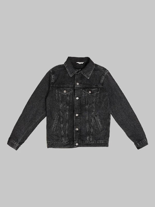 Men's Coats with Hidden Pockets3sixteen Type 3s Denim Jacket Washed 222x