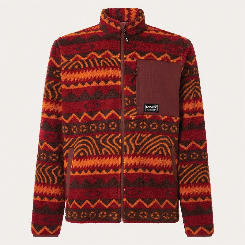 Men's Sweaters with Patchwork DesignsMen's Oakley Mountain Fire Sherpa Sweater