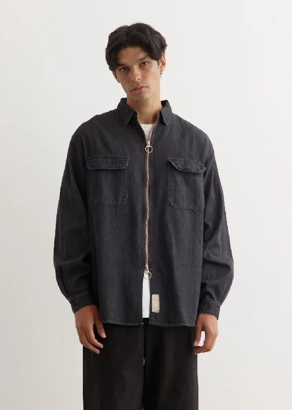 Men's Coats for Spring8oz BLKxECR Denim Drizzler Work Shirt