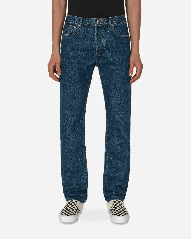 Baggy Cargo Men's JeansPetit New Standard Denim Pants Blue