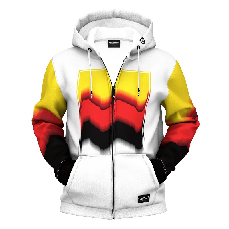 Men's Hoodies for Ice FishingAbstract Art. Zip Up Hoodie