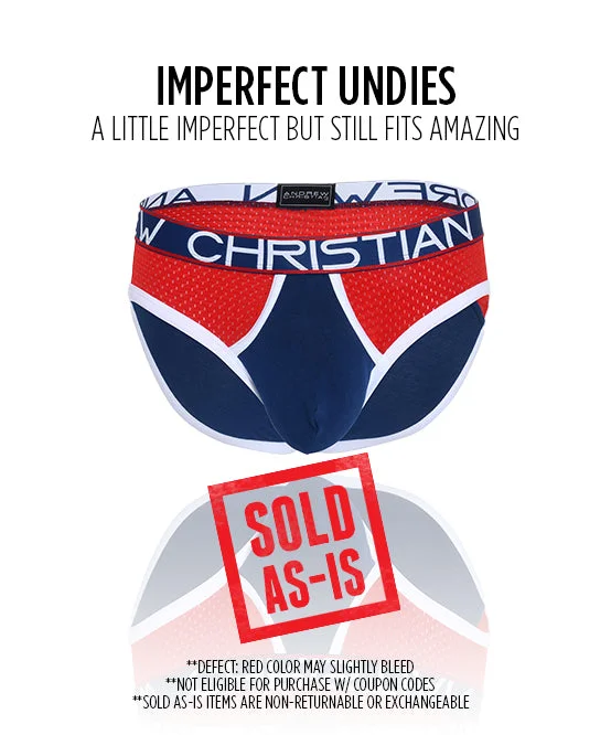 SOLD AS-IS! ALMOST NAKED® Retro Mesh Brief