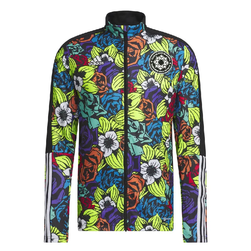 Men's Shirts with Barrel Cuffsadidas - Men's CF Montreal Tiro Floral Soccer Jacket (HK2303)
