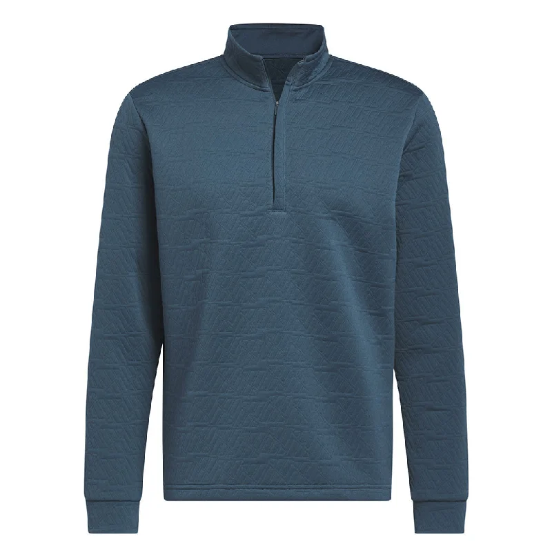 Men's Shirts with Rounded Hemlinesadidas - Men's DWR Quarter Zip Pullover (HZ0434)