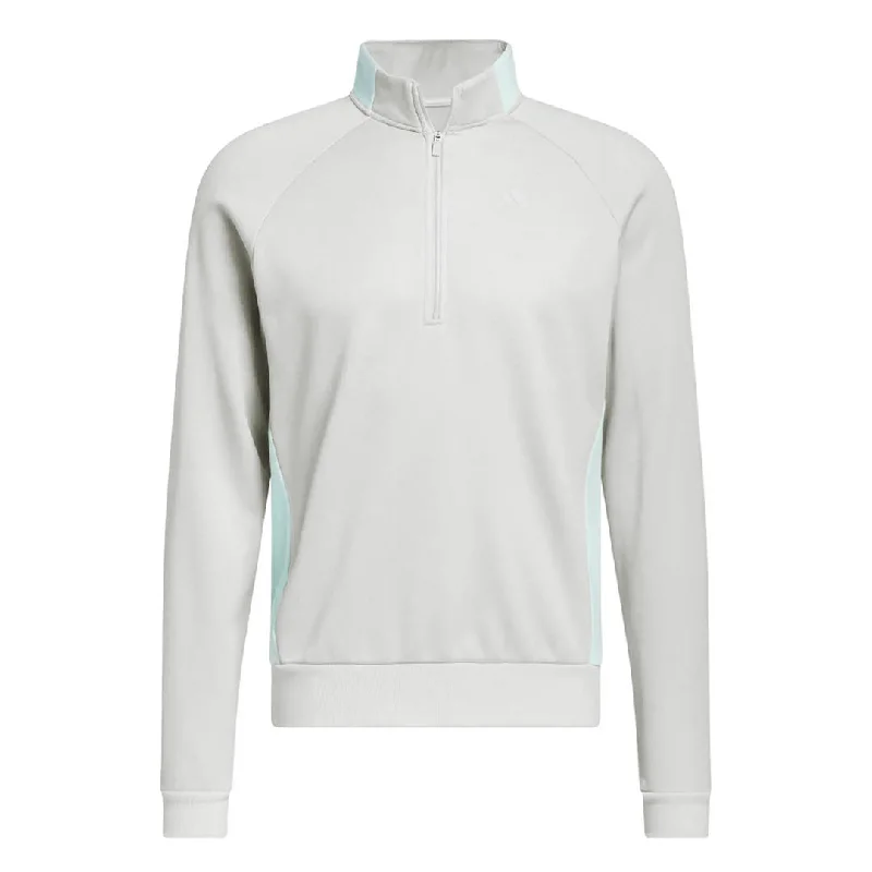 Men's Shirts with Convertible Collarsadidas - Men's DWR Ribbed 1/4 Zip Sweatshirt (HZ0432)
