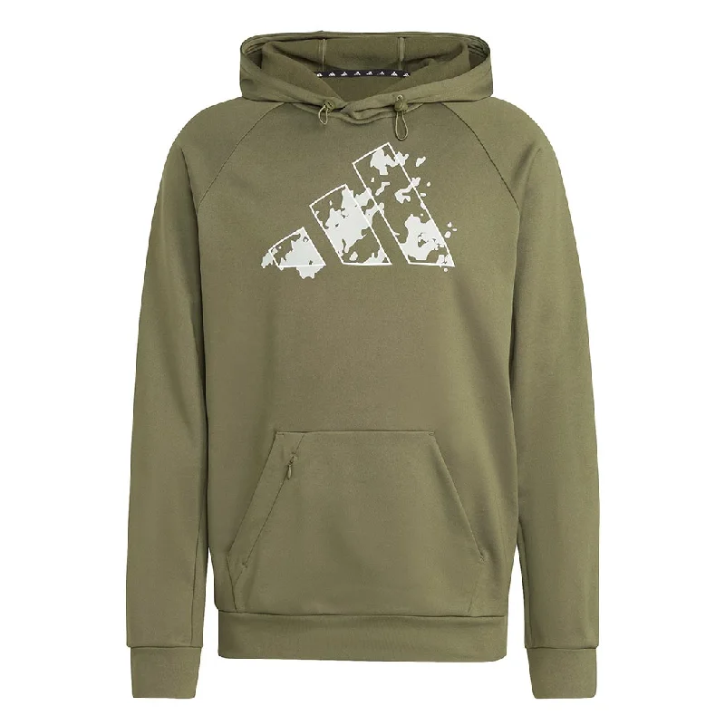 Men's Shirts with Checkered Patternsadidas - Men's Game And Go Logo Training Hoodie (IM1771)