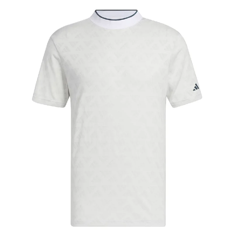 Men's Shirts with Patchwork Sleevesadidas - Men's Mock Jacquard Polo (HZ0425)