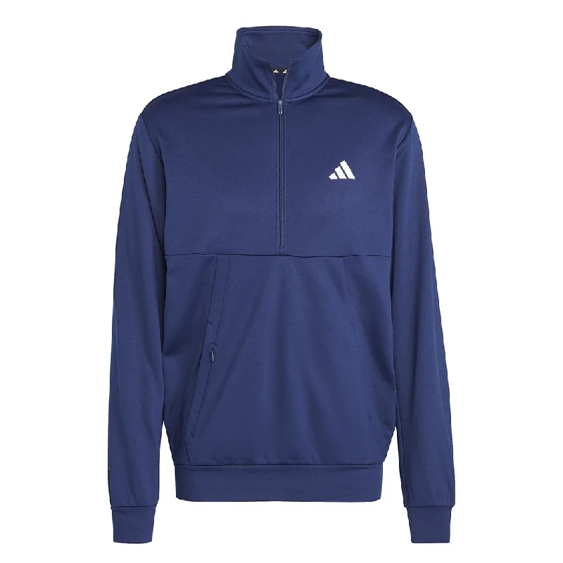 Men's Shirts with Contrast Stitchingadidas - Men's Game And Go Small Logo Training 1/4 Zip Top (IM1772)