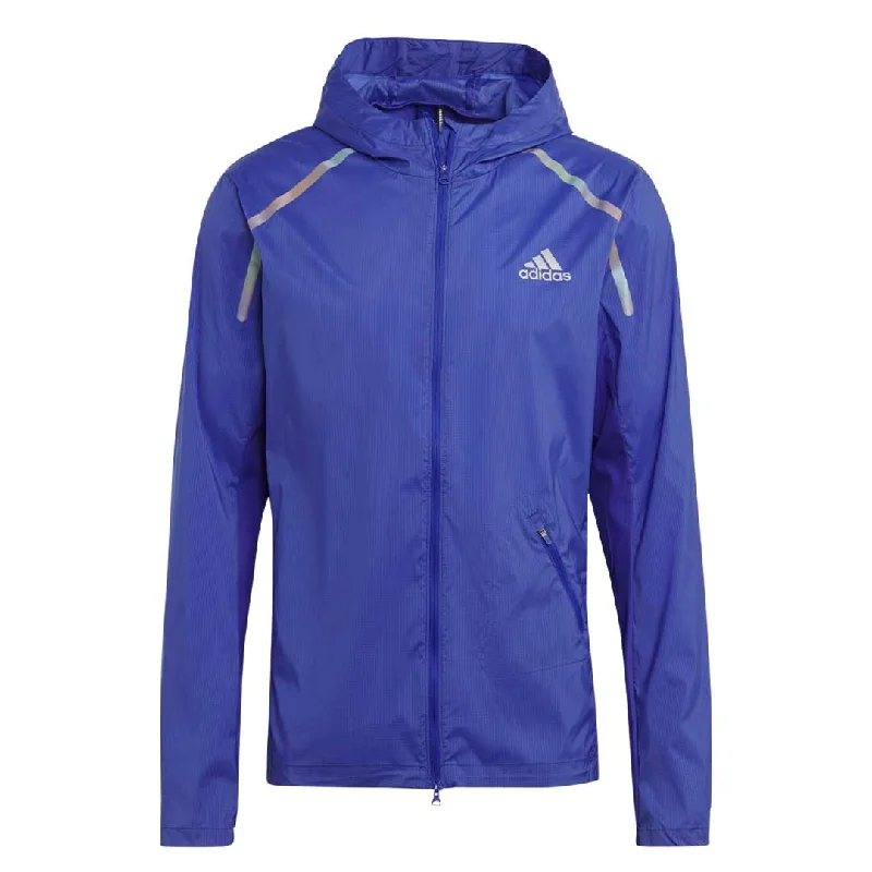 Men's Shirts with Button-Down Collarsadidas - Men's Marathon Warm-Up Running Jacket (IB8951)