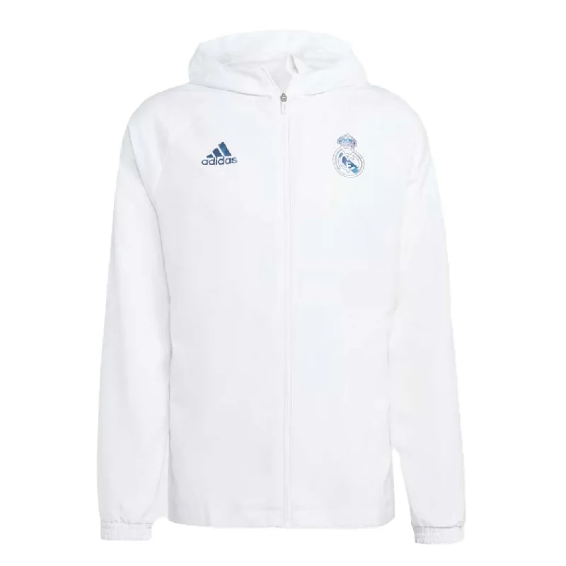 Men's Shirts with Wrinkle-Resistant Fabricadidas - Men's Real Madrid Graphic Windbreaker (HT6459)