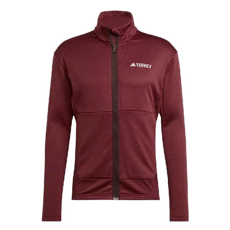 Warm Men's Fleece-Lined Topsadidas - Men's Terrex Multi Light Fleece Full Zip Jacket (IB1816)