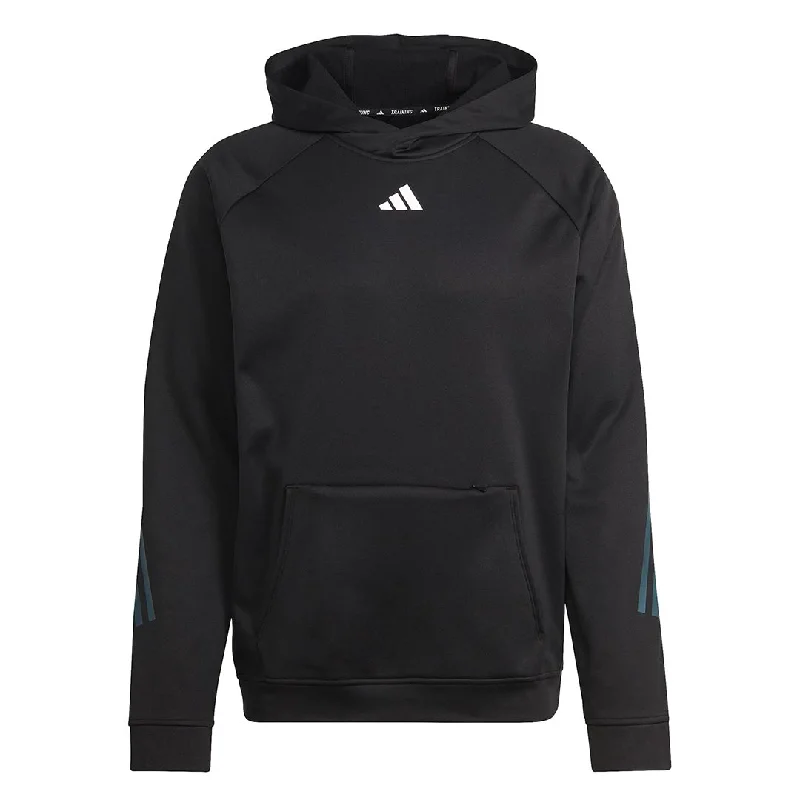 Men's Shirts with Cowl Necksadidas - Men's Train Icons 3-Stripes Training Hoodie (IJ8116)