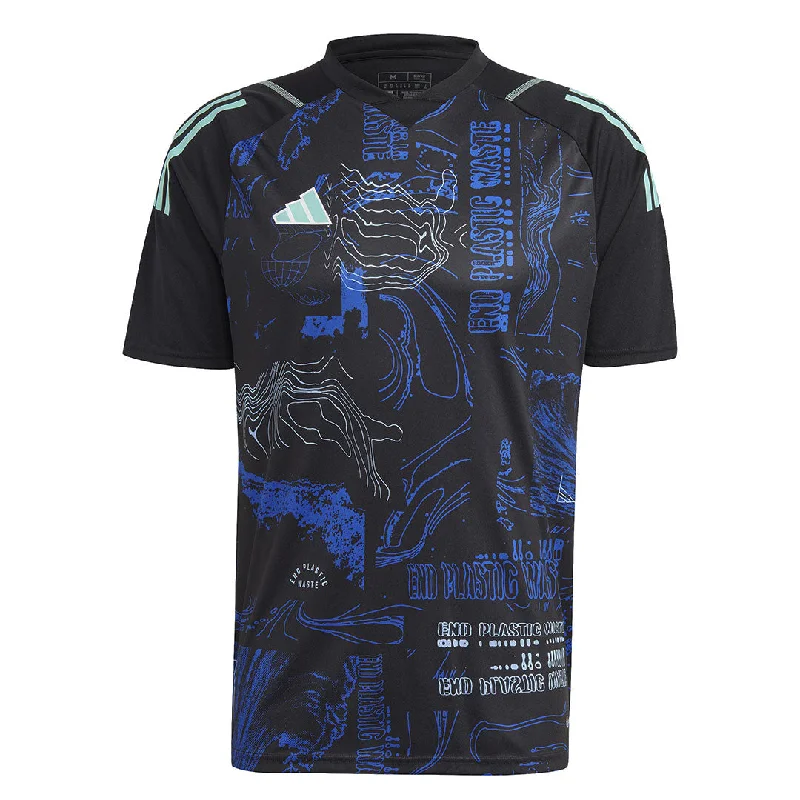 Men's Shirts with Full Placketsadidas - Men's Tiro Graphic Jersey (HR4210)