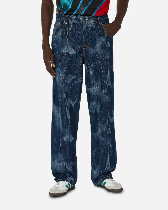 Trendy Men's JeansSmiley Signature Low Rise Jeans Indigo