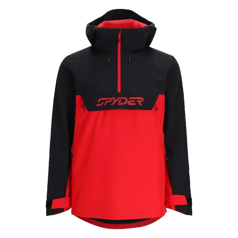 Men's Coats with Quick-Dry FabricMens All Out Anorak - Spyder Red