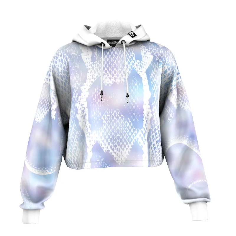 Men's Hoodies with Military InfluenceAngelic Snake Cropped Hoodie