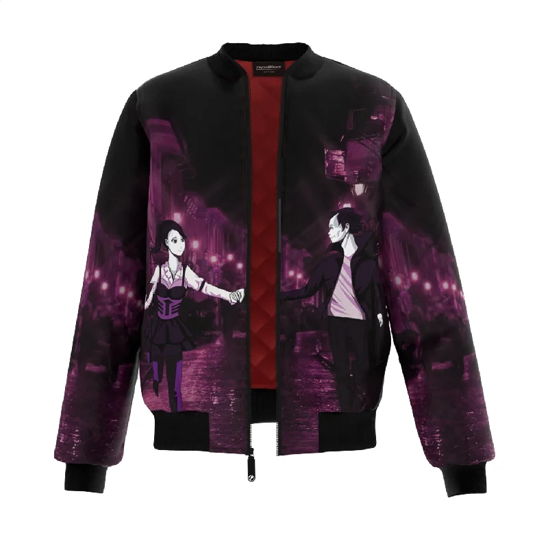 Best Men's Leather CoatsAnime Rabusutori Bomber Jacket