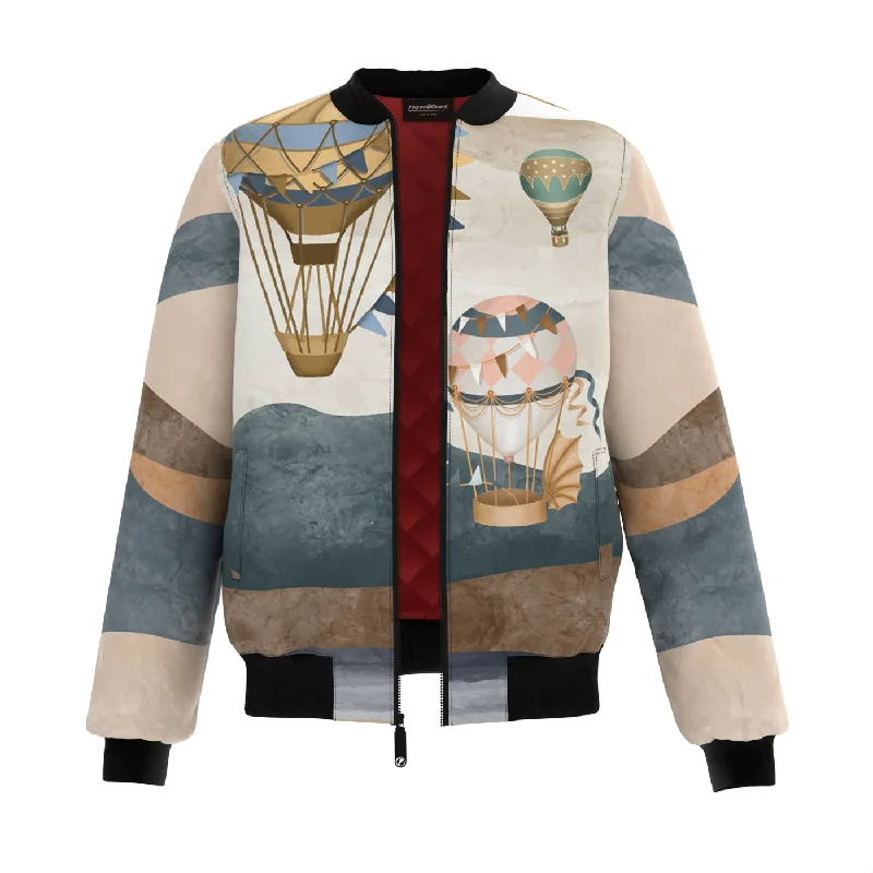Men's Coats with Breathable FabricBalloon Land Bomber Jacket