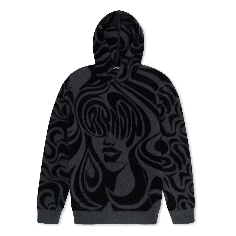 Men's Hoodies with DrawstringsBeautiful Fomo Mohair Hoodie (Black)