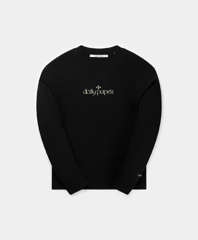 Men's Sweaters with Contrast TrimBlack Forum Knit Sweater