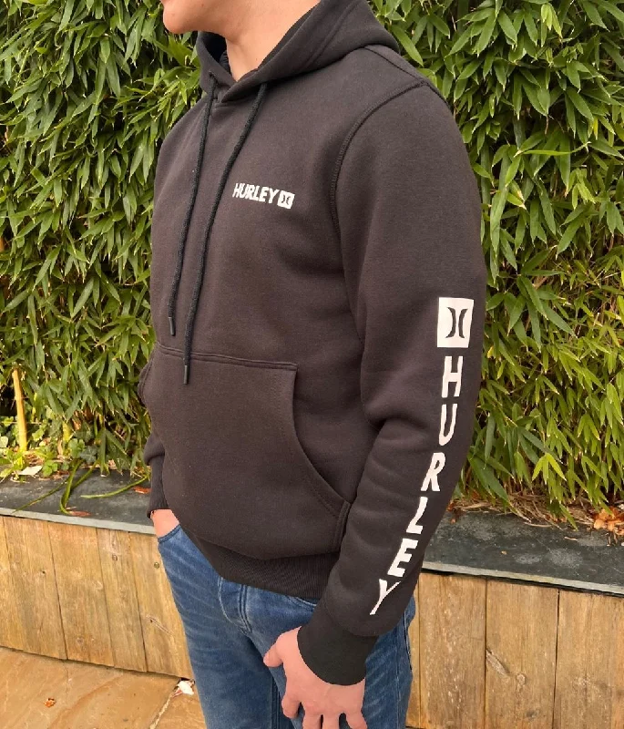 Men's Shirts with CollarsBlack Hurley Seaside Hoodie