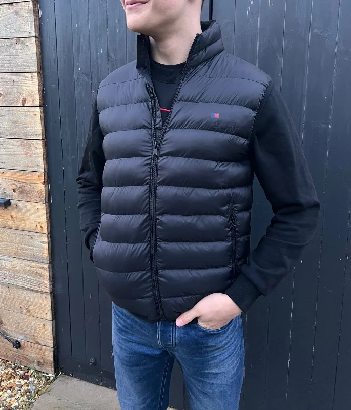 Men's Shirts for HikingBlack Men's Water Repellent Gilet