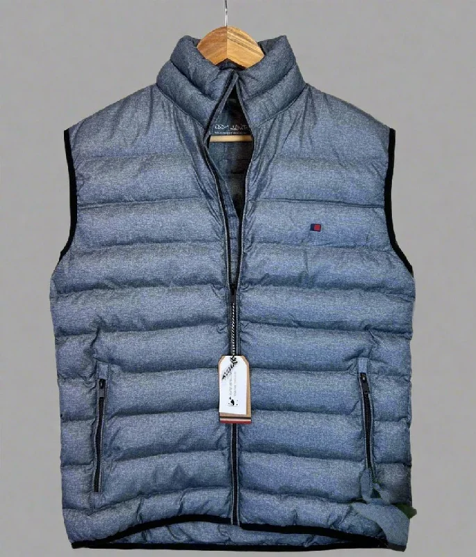 Men's Shirts with Moisture-Wicking FabricBlue Men's Water Repellent Gilet