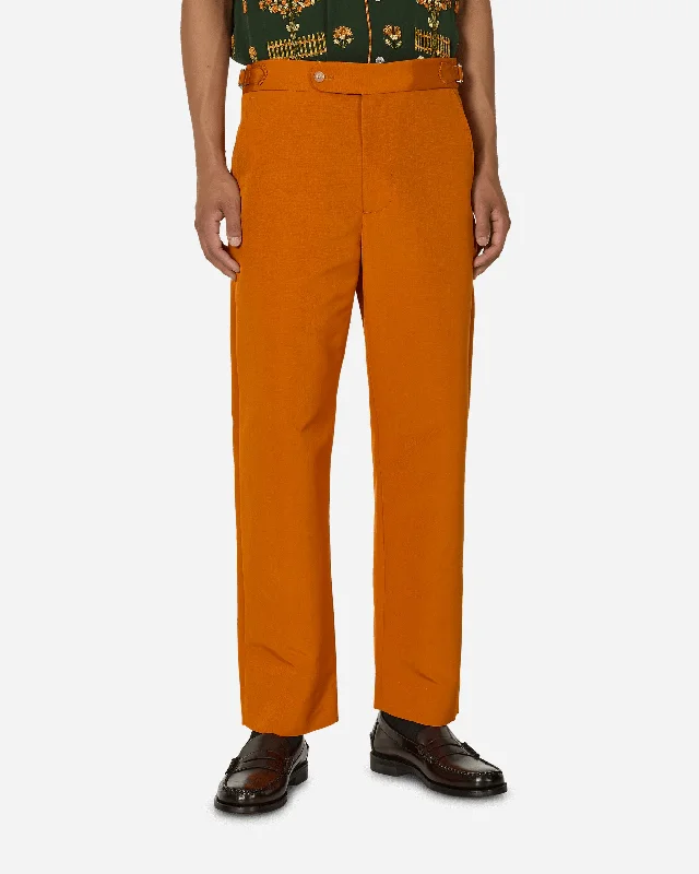 Men's Straight-Leg JeansGinger Faille Trousers Orange