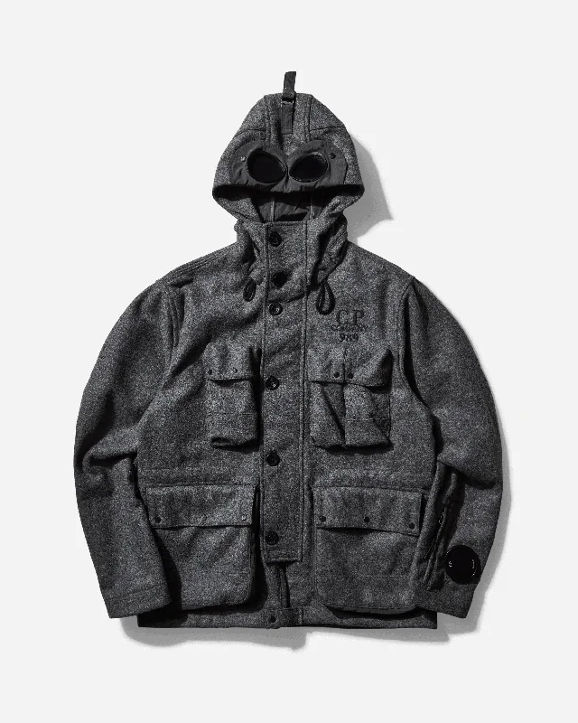 Men's Coats for Cold WeatherMen's Shetland Twill Hooded Car Coat Anthracite Melange