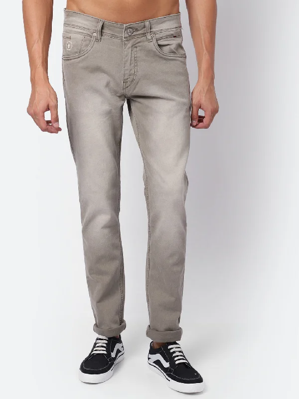Men's Jeans with Functional PocketsMen's Ultra Narrow fit Medium Fade Beige  Jeans