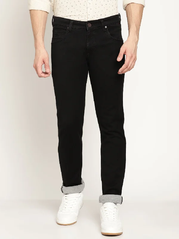 Men's Jeans for Office WearMen's Ultra Narrow fit No Fade Black  Jeans