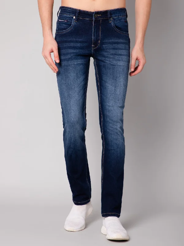 Sustainable Eco-Friendly Men's JeansMen's Ultra Narrow fit Medium Fade Carbon Blue  Jeans