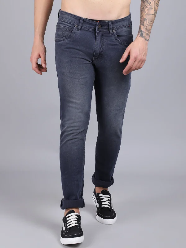Stylish Men's JeansMen's Ultra Narrow fit Medium Fade Grey  Jeans