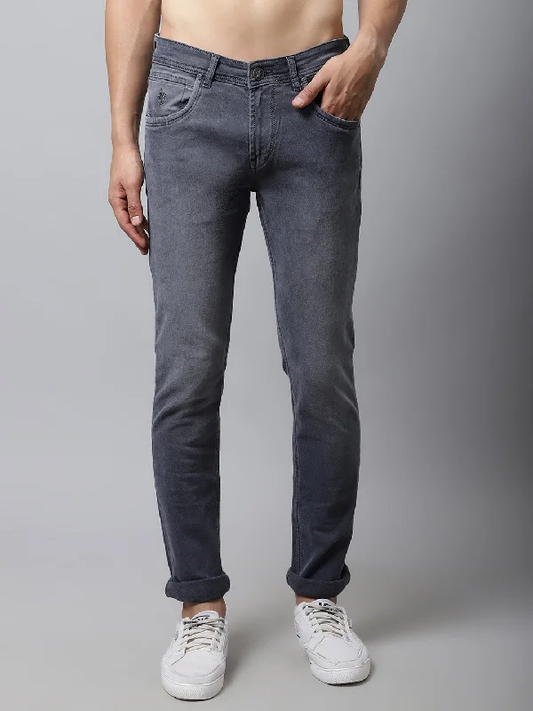 Fashion-Forward Men's JeansMen's Ultra Narrow fit Medium Fade Grey  Jeans