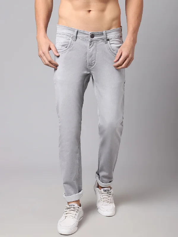 Cool Men's JeansMen's Ultra Narrow fit Light Fade Light Grey  Jeans