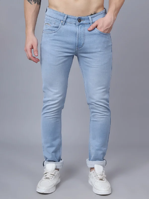 Men's Straight-Leg JeansMen's Ultra Narrow fit Medium Fade Light Blue  Jeans