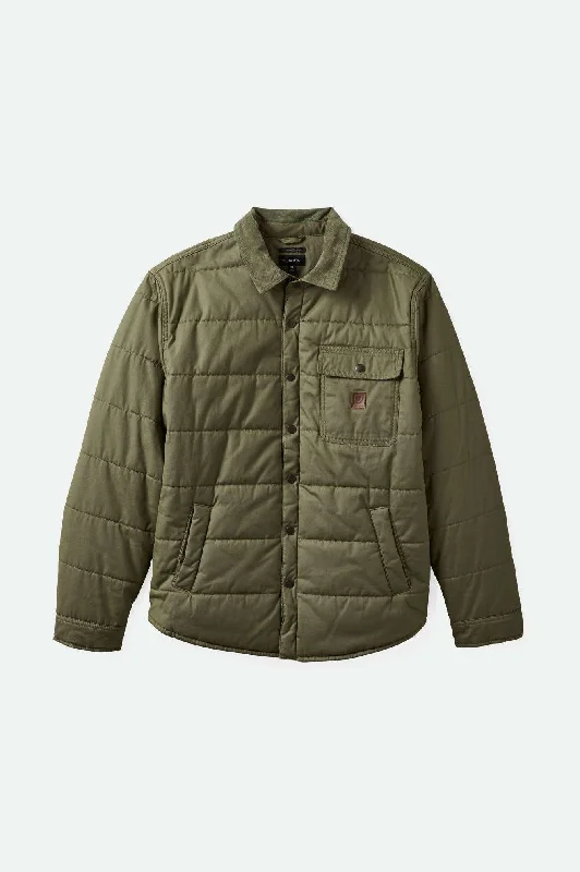 Weather-Resistant Men's CoatsCass Waxed Canvas Jacket - Olive Surplus