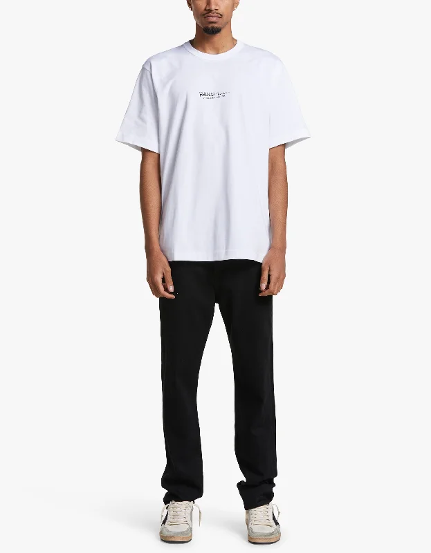 Leather Patch Men's JeansMatteo Relaxed Taper - Raven