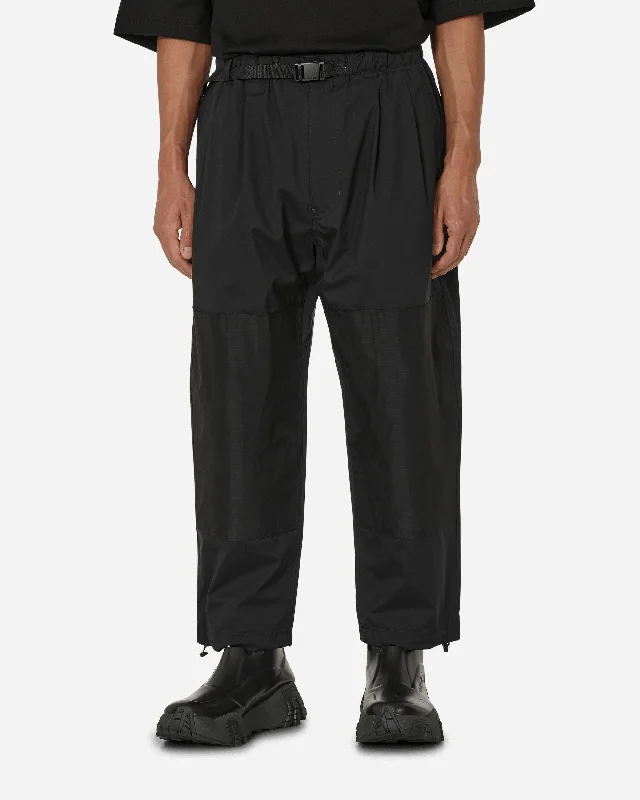 Vintage Men's Jeans3 Layer Nylon Taffeta Pants Black