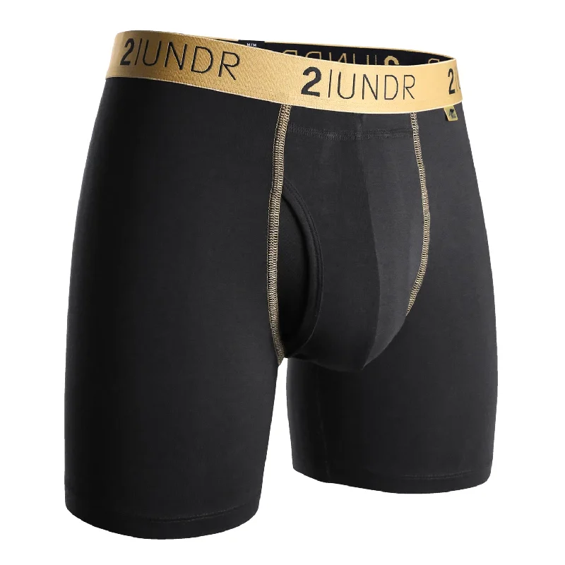 Men's Unique and Designer Tops2Undr Men's Boxer Briefs - Black & Gold