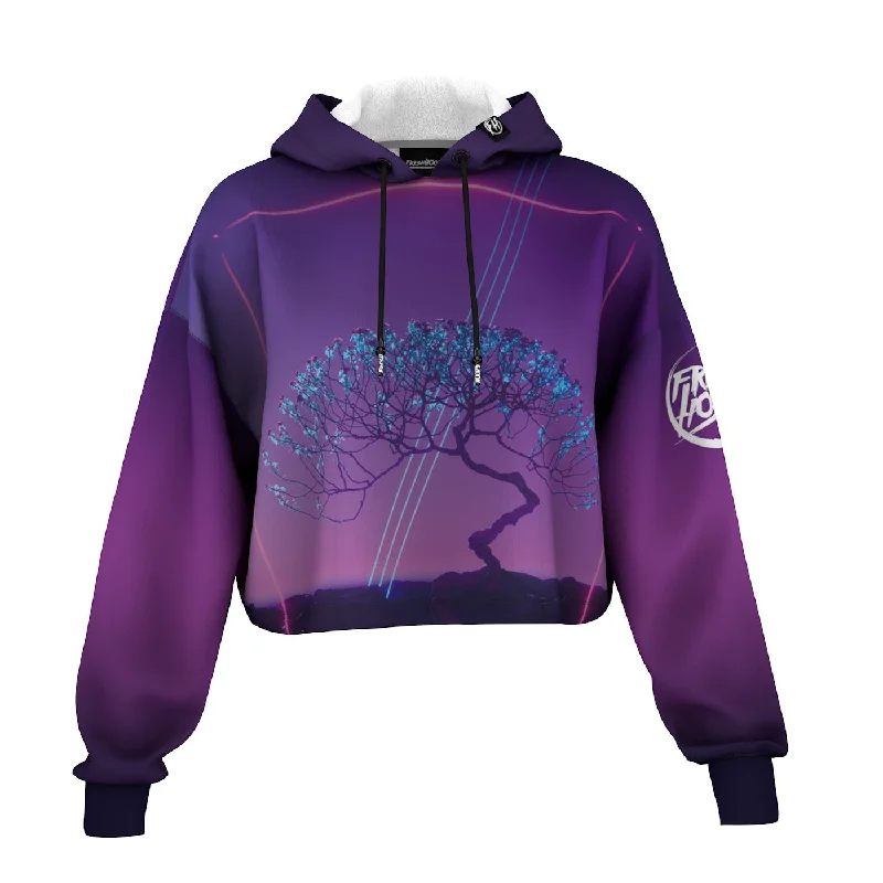 Men's Hoodies for LoungingCosmic Blossom Cropped Hoodie