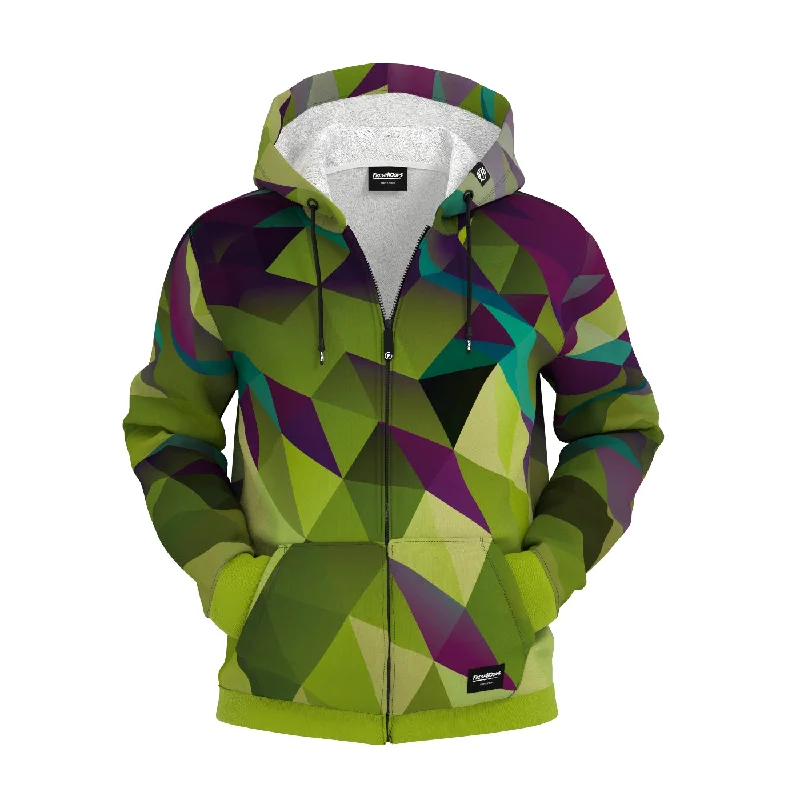 Essential Men's Sports HoodiesCubes Jungle Zip Up Hoodie