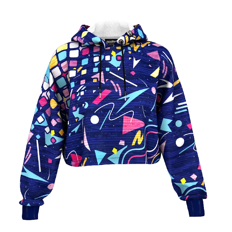 Durable Men's Canvas HoodiesDizzy Shapes Cropped Hoodie