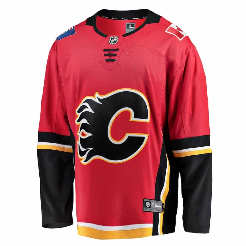 Stylish Men's HenleysFanatics - Men's Calgary Flames Alt Breakaway Jersey (879M CALX 2C BWX)
