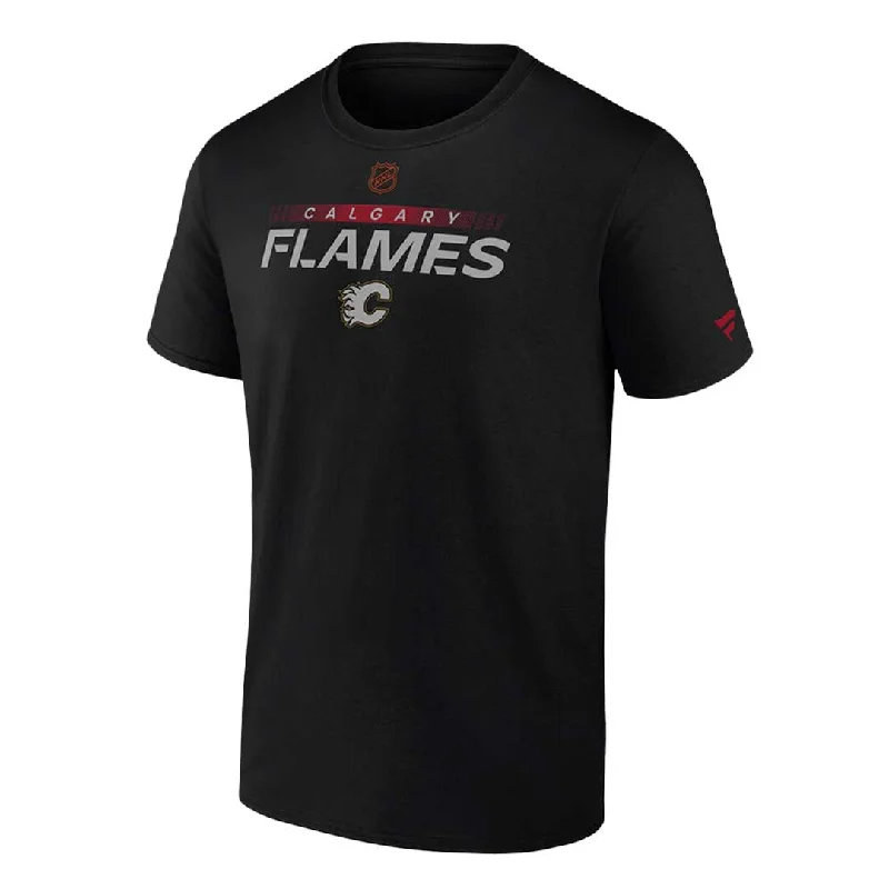 Men's Shirts with Logo EmbossmentsFanatics - Men's Calgary Flames Short Sleeve T-Shirt (MA86 127A 2C 05D)