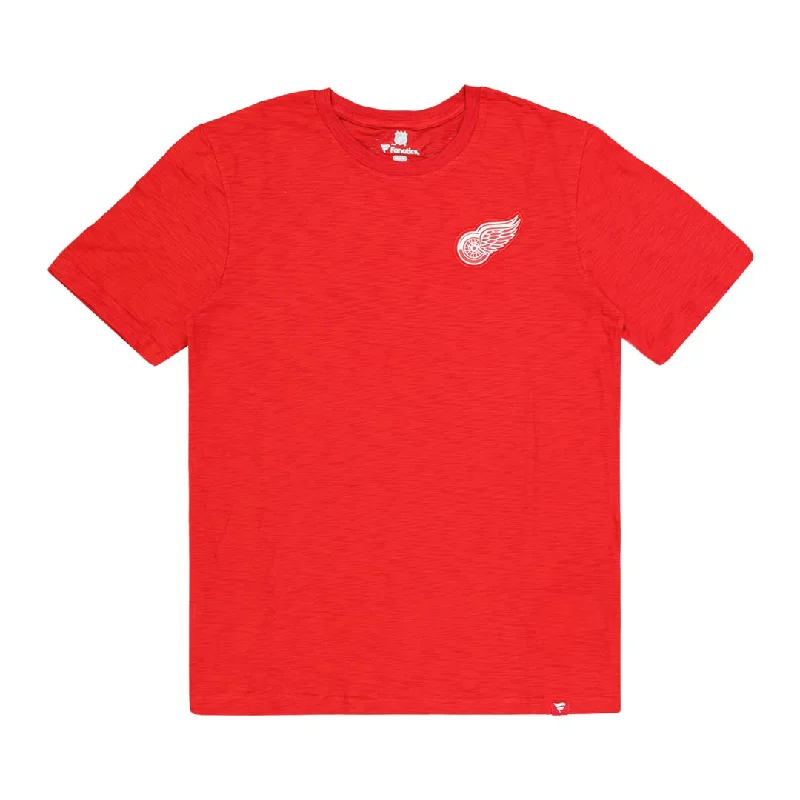 Men's Shirts with Rounded HemlinesFanatics - Men's Detroit Red Wings Crew Neck Short Sleeve T-Shirt (00ER 0484 2E 06E)